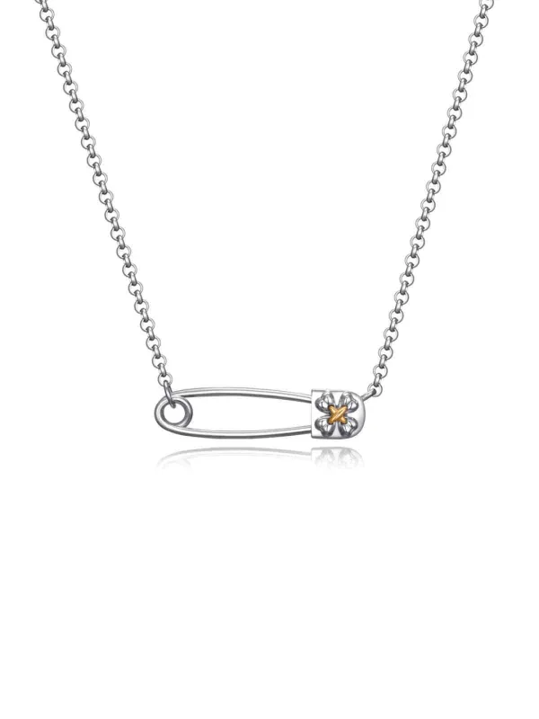 Clover Safety Pin Choker