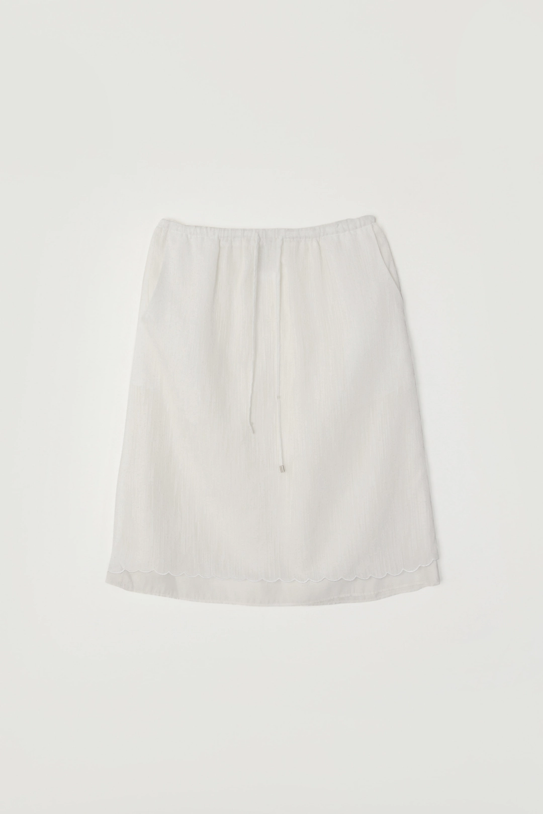세이지먼트 GLENDA LAYERED SKIRT_IVORY 상품 이미지 1