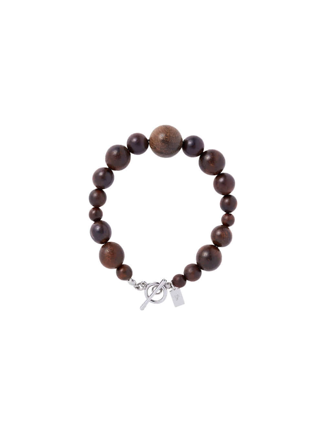 솔티페블 WOOD BALL BRACELET [BROWN] 상품 이미지 2