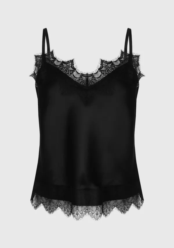 2nd) Elise Satin Lace Top