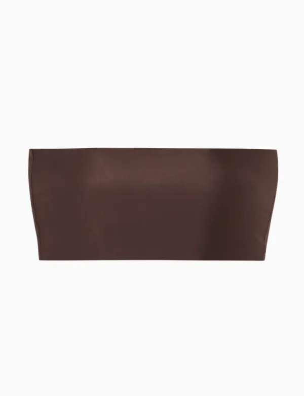 BIKINI TUBE TOP_BROWN