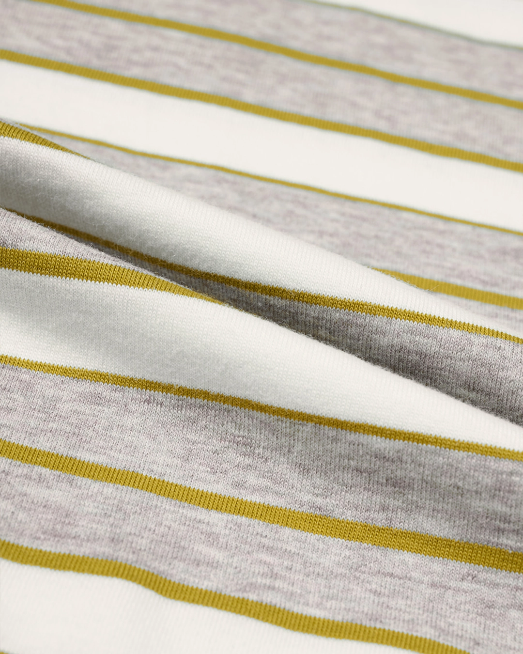 누아르나인 Curved Line Stripe T-Shirt [OLIVE] 상품 이미지 3