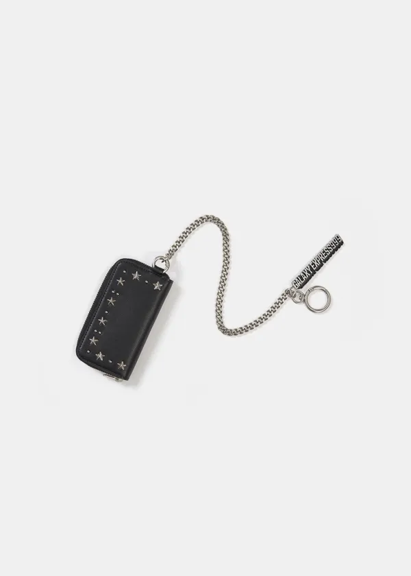 GALAXY EXPRESS 999 STUD CHAIN WALLET (SILVER)