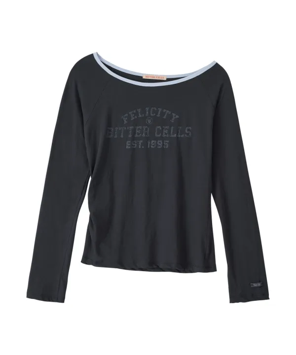 Felicity Long Sleeve-Charcoal