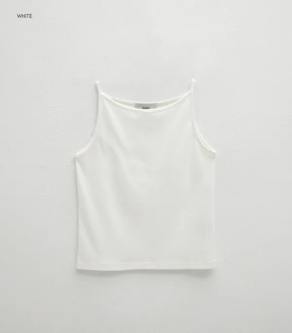 (Z-T-6930)ESSENTIAL SOLID SLEEVELESS TEE