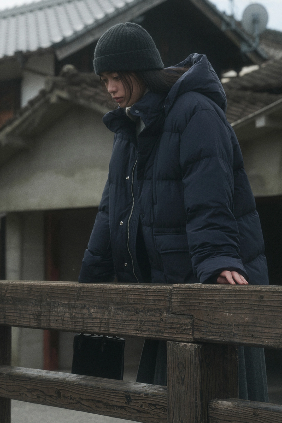 세이지먼트 MORI HOOD GOOSE PADDING_NAVY 상품 이미지 2