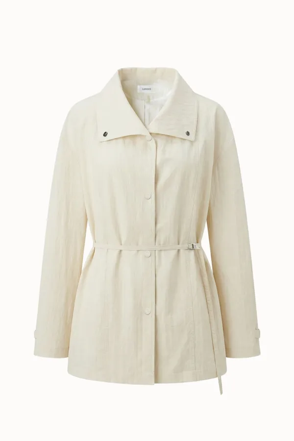 [4차 리오더]Light High-Neck Half Jacket[LMBFSPJK111]-Ivory