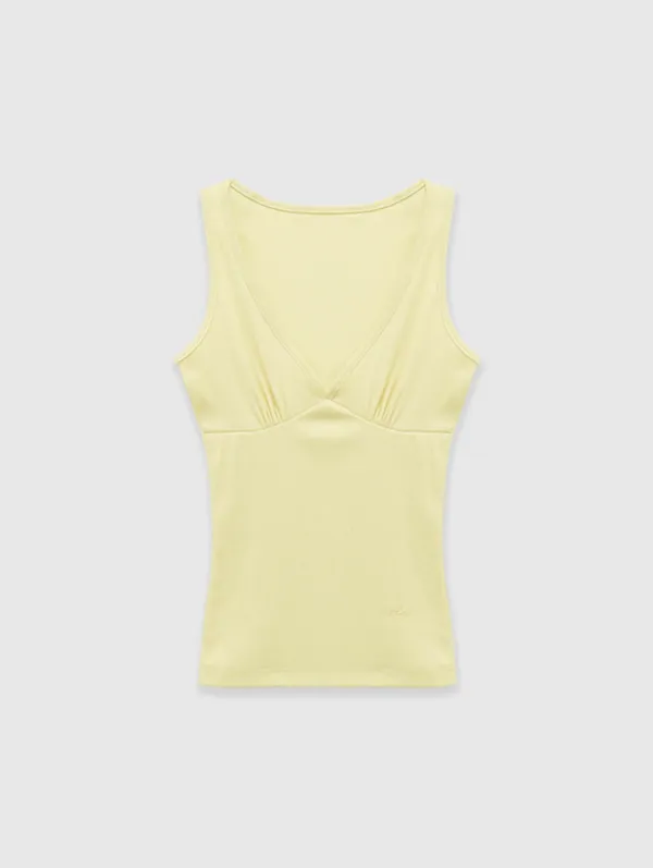 [Essential] Pale Tank Top (Lemon)