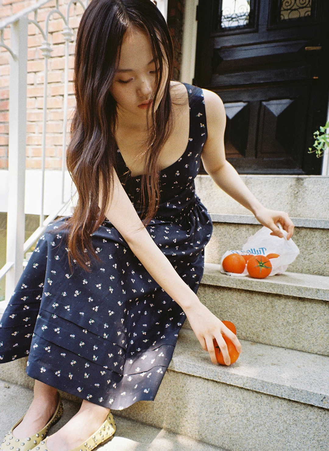 루루서울 [2차] Villa Long Dress (Navy) 상품 이미지 2