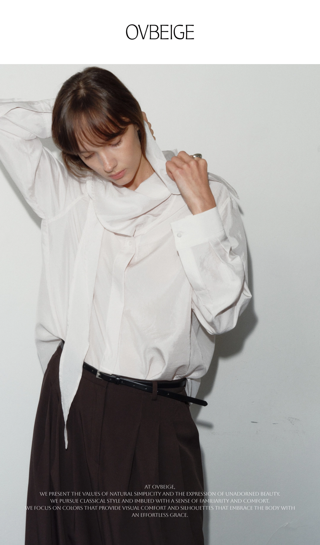오브베이지 COW LEATHER 100 SLIM SQUARE BUCKLE BELT_BLACK 상품 이미지 1