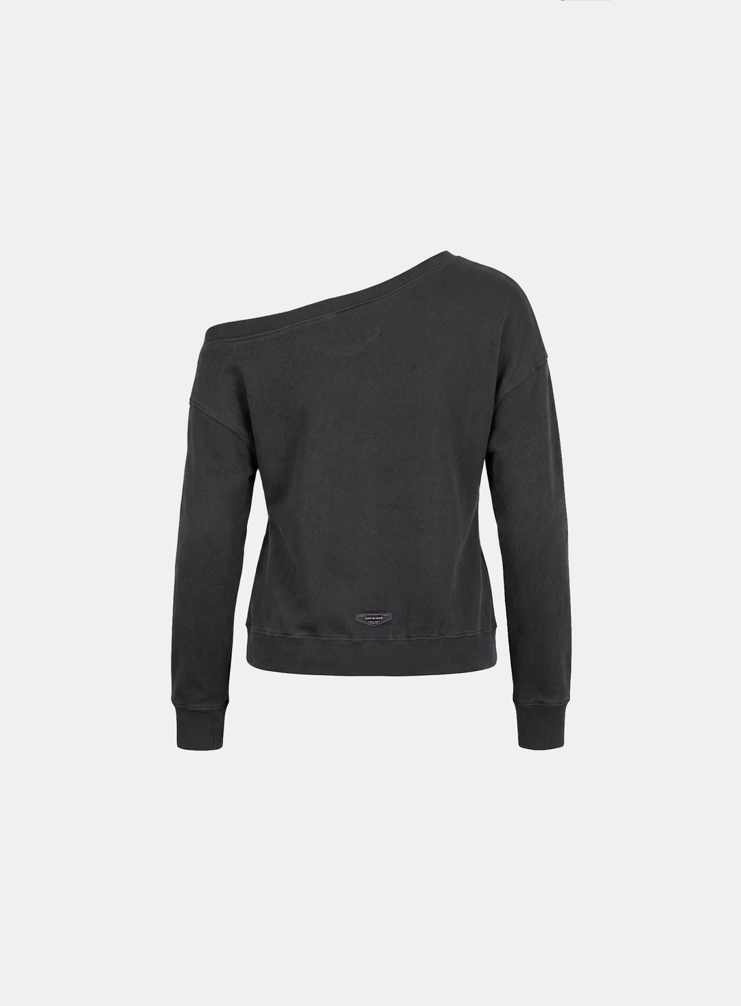 배드블러드 [w-sweatshirt26-003] BS Soft Terry Off-the-Shoulder Sweatshirt - Charcoal 상품 이미지 2