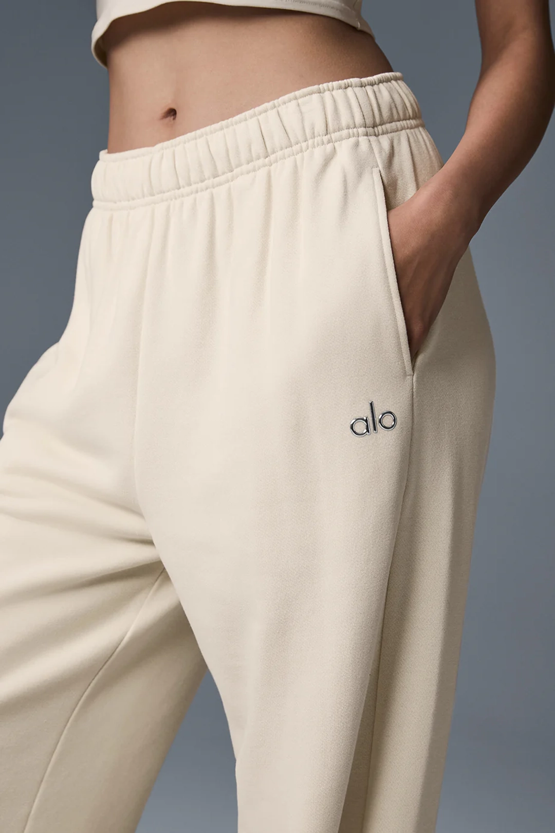 알로요가 Accolade Straight Leg Sweatpant - Oat Milk 상품 이미지 3