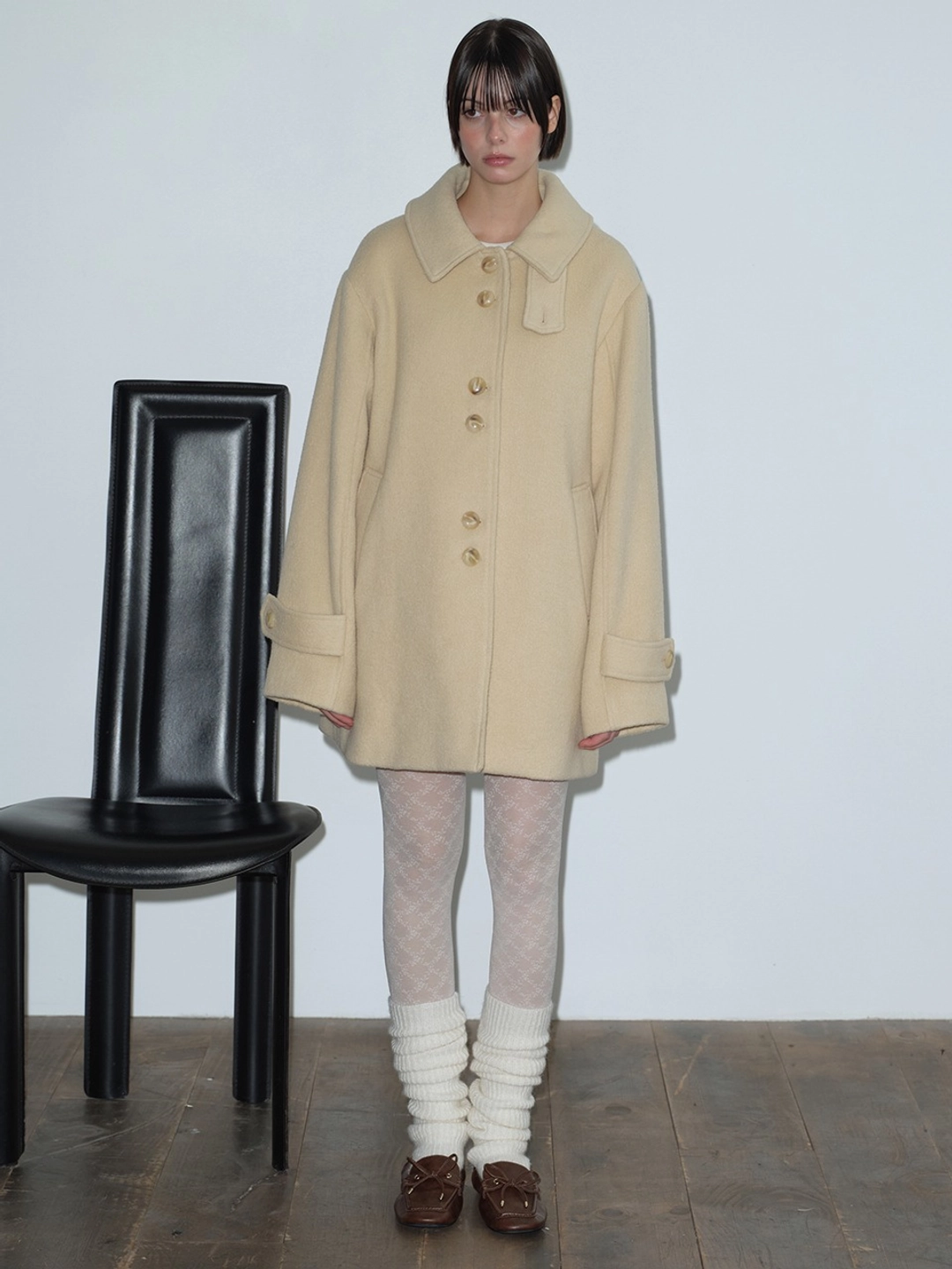 마가린핑거스 BOUCLE HALF COAT (BUTTER) 상품 이미지 2
