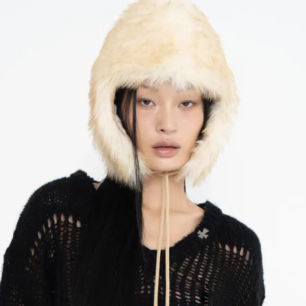 BAMBI FUR HAT (WARM CAMEL)