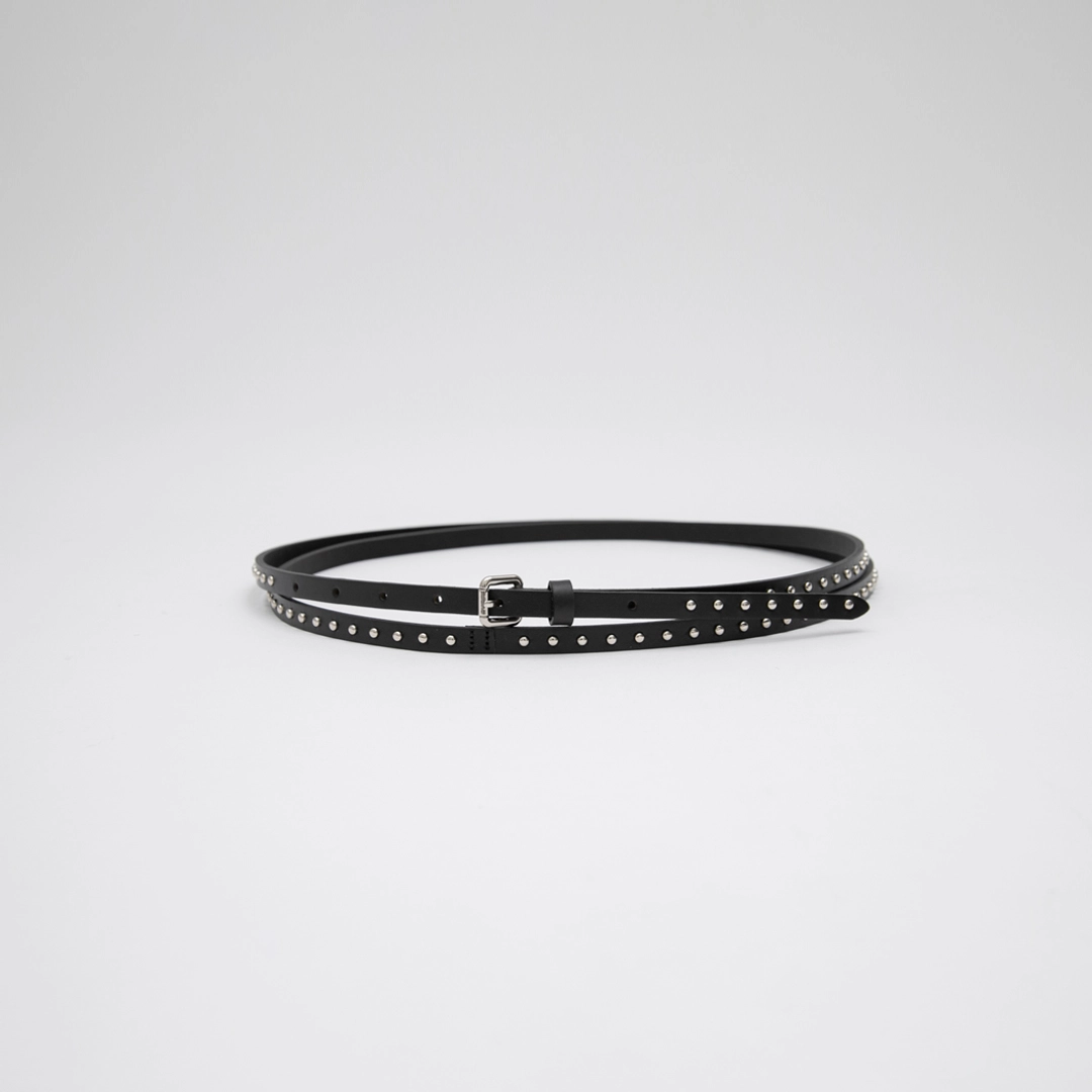아뜰리에 나인 (Z-BT-0027)LAYERED STUD REAL LEATHER BELT 상품 이미지 2