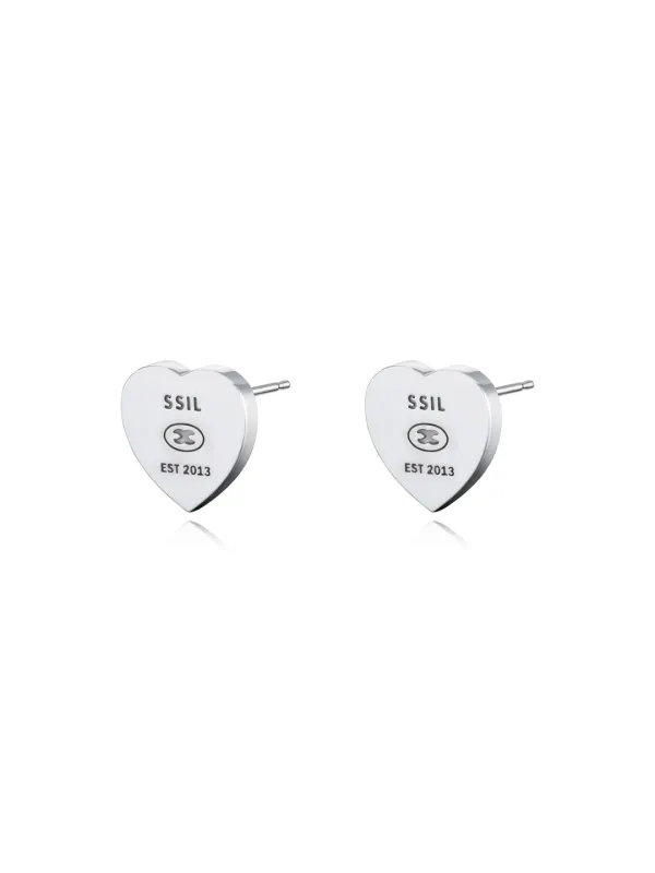 Flat Heart Studs