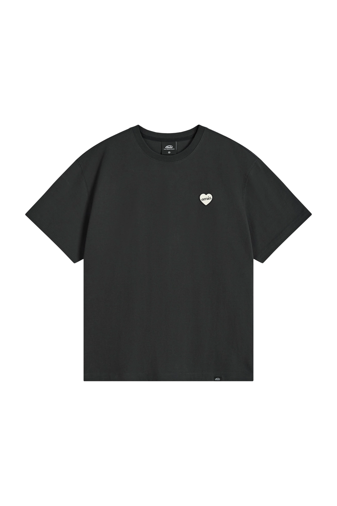 이미스 HEART RUBBER PATCH T-SHIRT-BLACK 상품 이미지 1