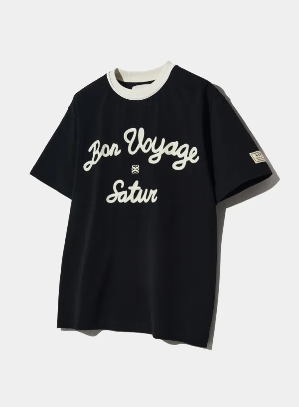 Satur Logo Voyage T-Shirt - Classic Black