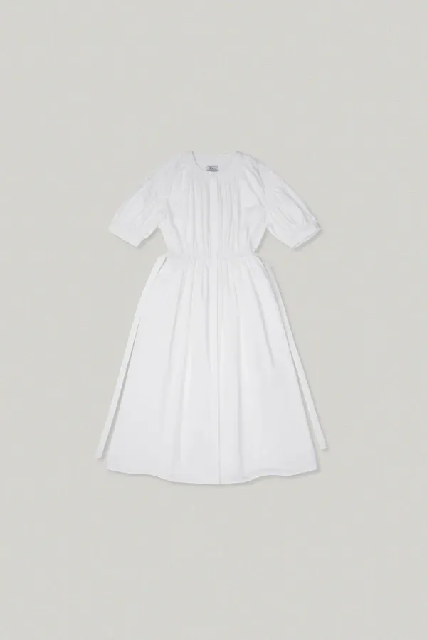 Smocking Puff Dress - white스모킹 퍼프 드레스