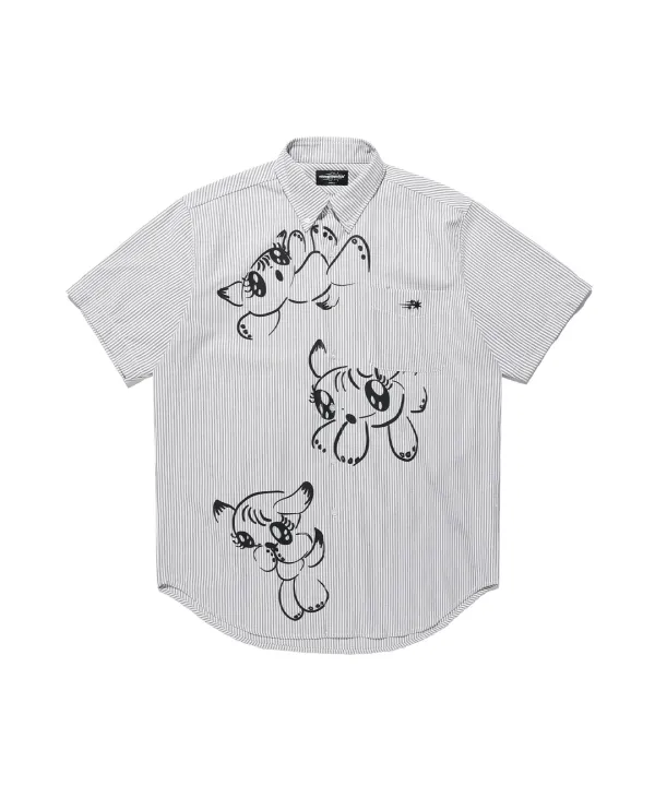 baby guardians stripe big big half shirt[grey]
