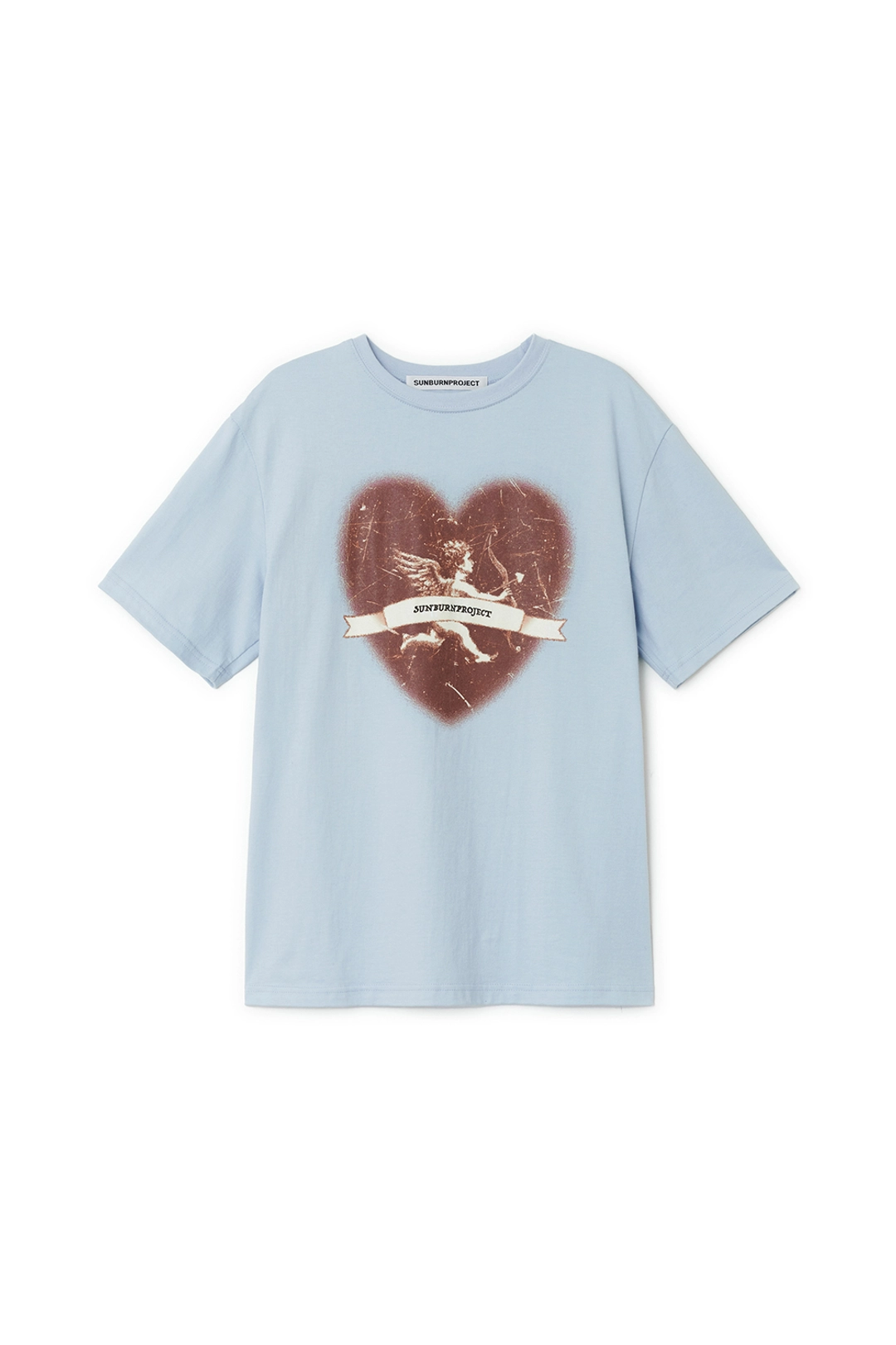 썬번프로젝트 CUPID OVERFIT T-SHIRT, SKY BLUE 상품 이미지 3
