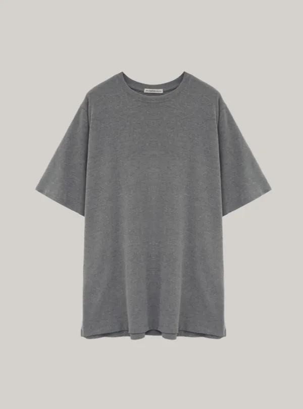 Buttoned Loop T-shirt (haze gray)
