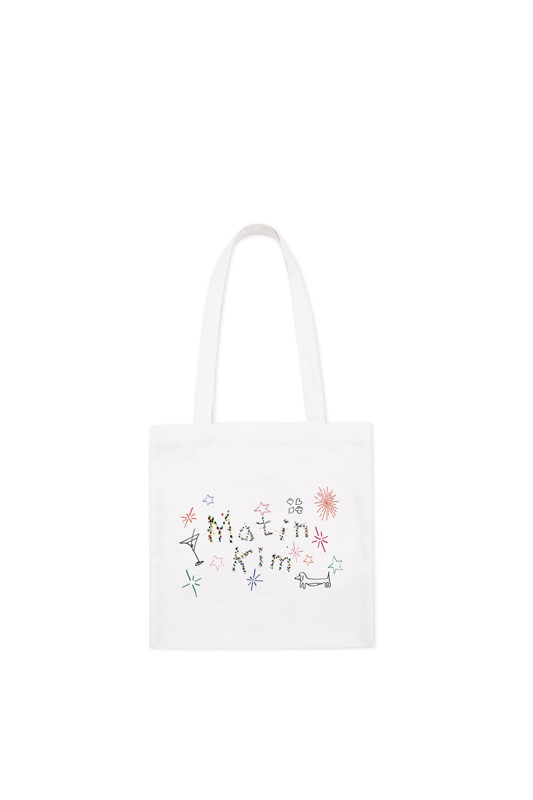 마뗑킴 ARTIST PROJECT Matin Kim X Daniel Oh ECO BAG IN WHITE 상품 이미지 1