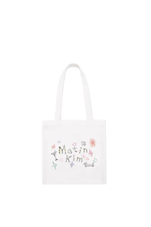 ARTIST PROJECT Matin Kim X Daniel Oh ECO BAG IN WHITE