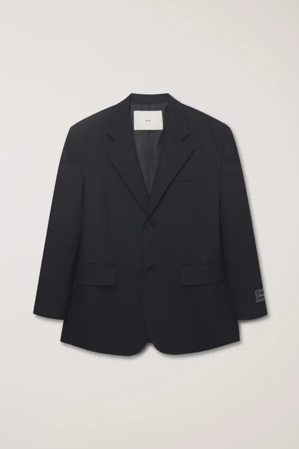 UNISEX OVERSIZED WOOL BLAZER BLACK_UDJA6A107BK