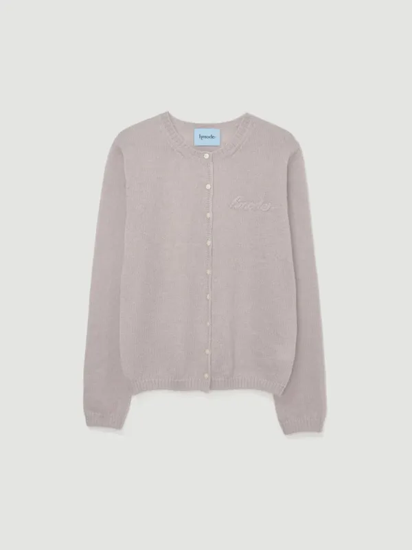Lettering cardigan (라벤더)