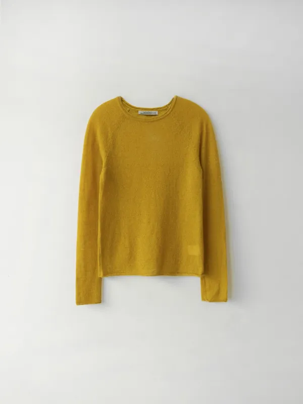 Baby Alpaca Raglan Pullover (Olive)