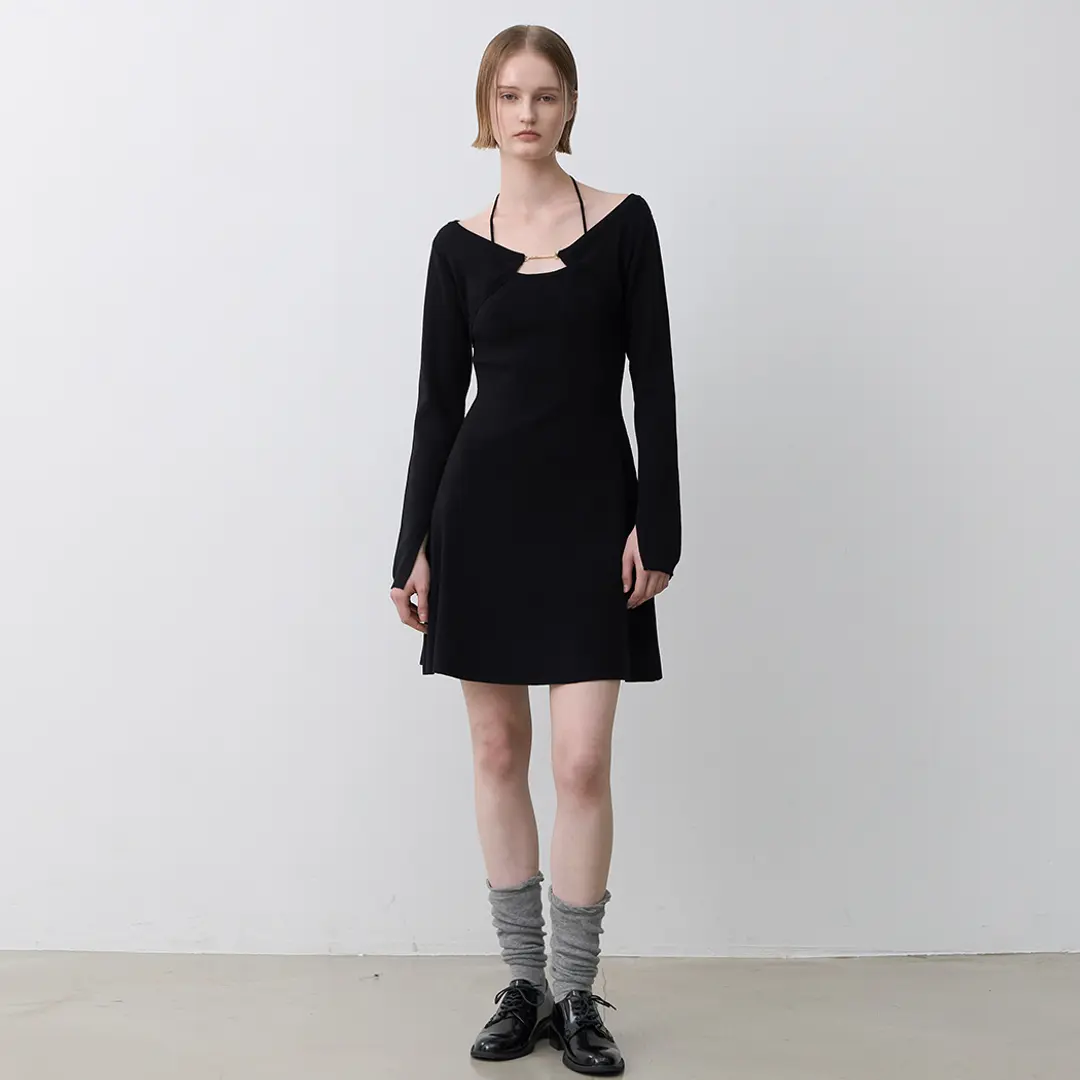 아뜰리에 나인 (OP-6254)NOEL BOLERO KNIT DRESS 상품 이미지 2