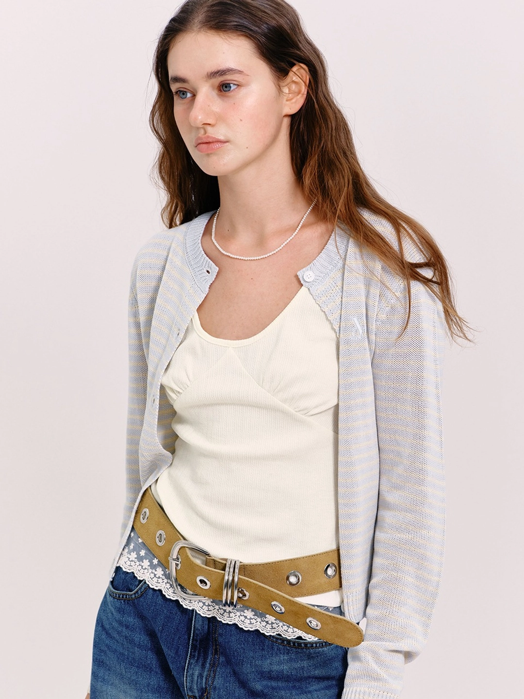 마가린핑거스 WIDE EYELET BELT (BUTTER) 상품 이미지 2