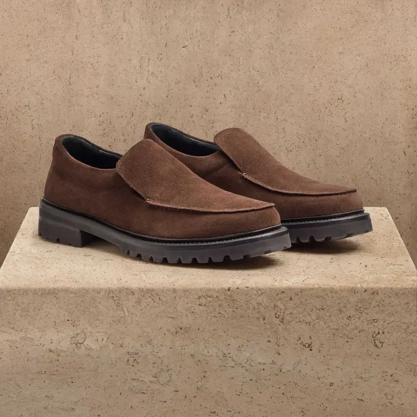 Men's Suede Loafer - Cafe