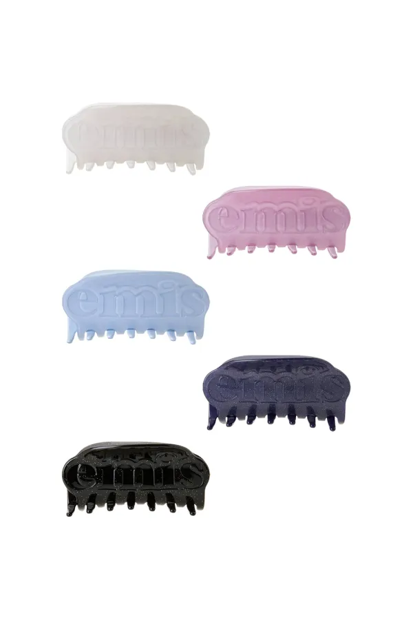 GLITTER LOGO HAIR CLAW CLIP
