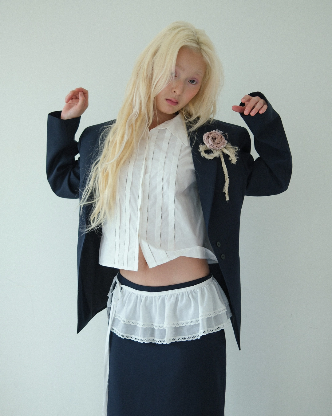 플레따 [9/30 예약발송] flétta Lace Frill Wrap Belt 상품 이미지 2