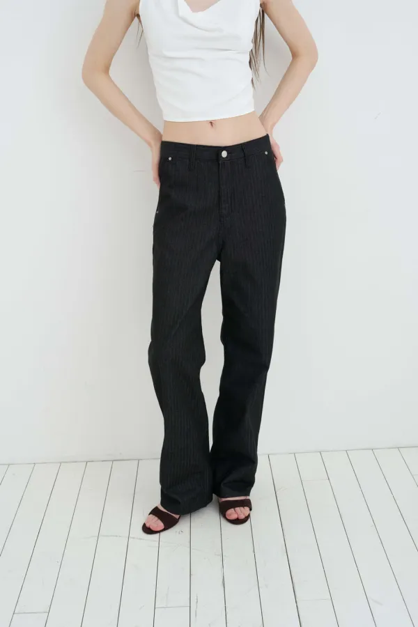 Herringbone washing denim ( Ivory / Gray/ Black )