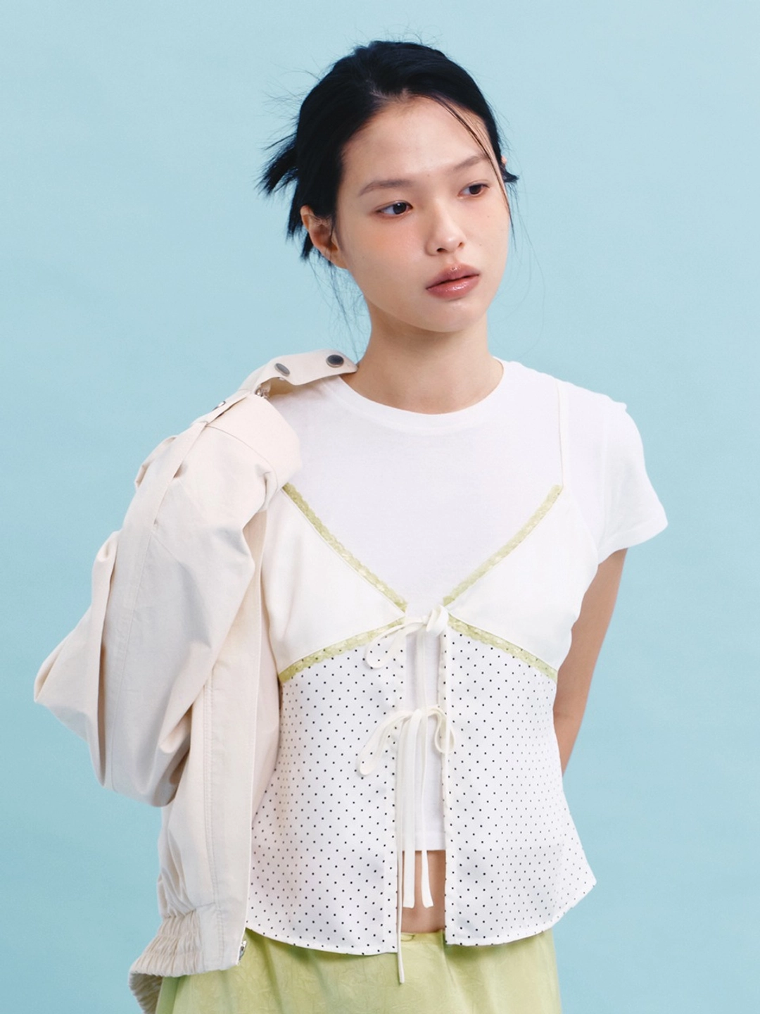마가린핑거스 DOT LACE BUSTIER (CREAM) 상품 이미지 2