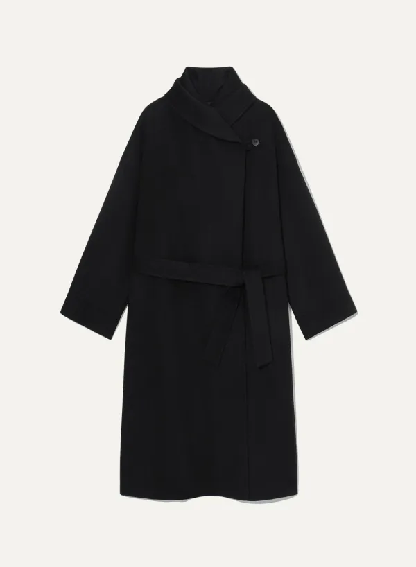 Saga Cashmere Coat Black