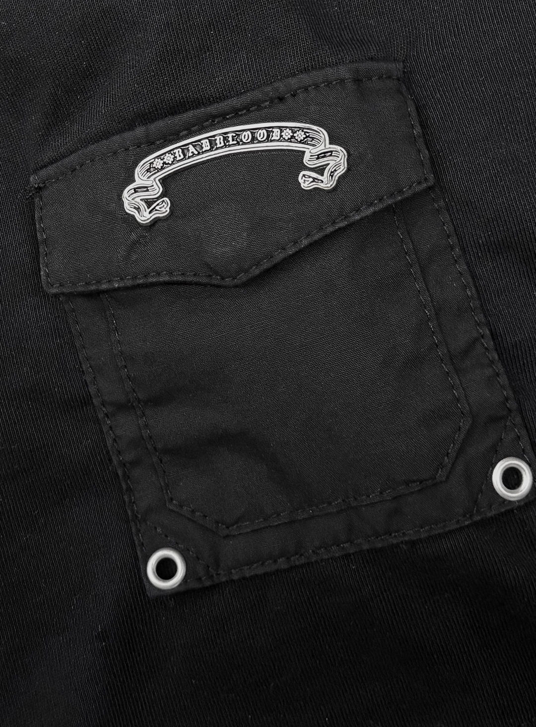 배드블러드 [w-tee26-016] Viper Pocket Short Sleeve T-Shirt V2 - Black 상품 이미지 3
