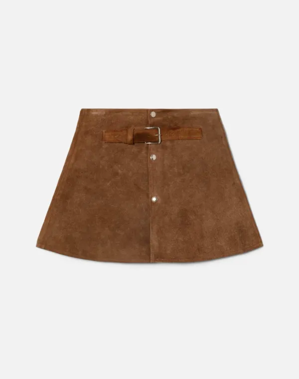 70s Suede Skirt -#1268