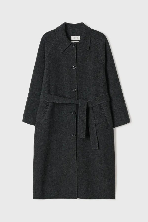 Raglan Handmade Coat (Charcoal)