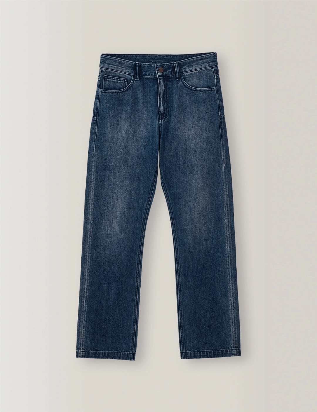 노미나떼 Mid-rise Slim Straight Denim (Deep Blue) 상품 이미지 1