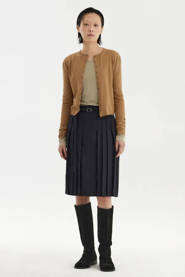 Buttoned Knit Cardigan