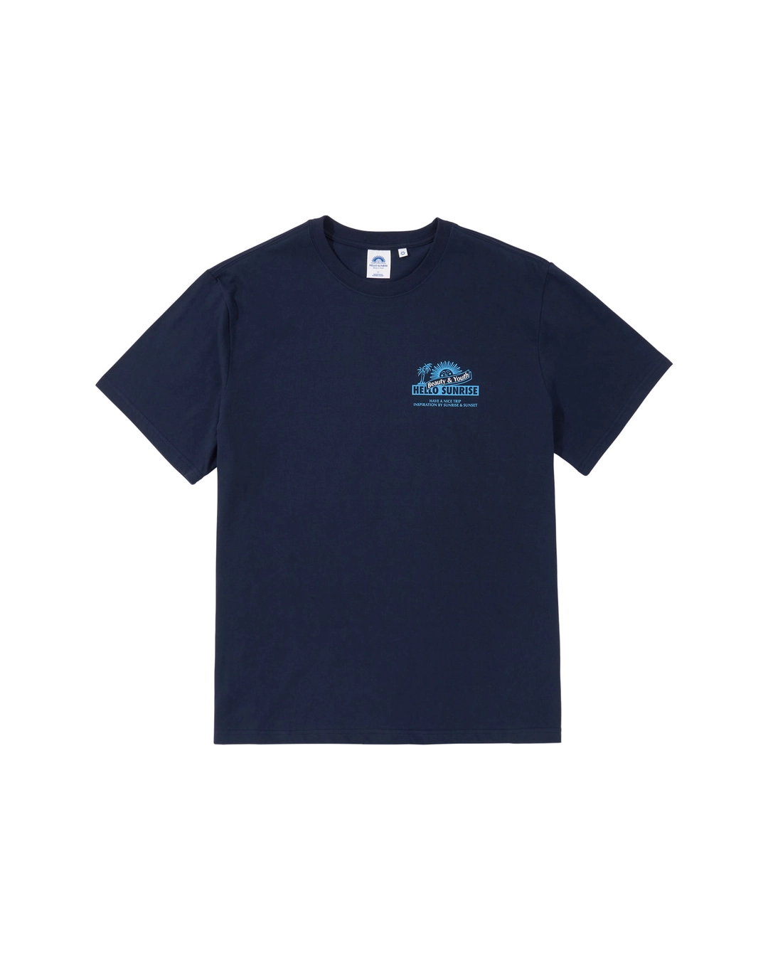 헬로선라이즈 B&Y X HS Ribbon Logo T-Shirt_Navy 상품 이미지 2