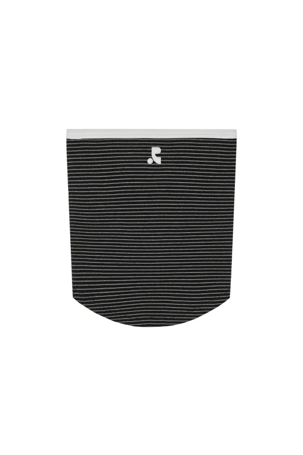 STRIPE TUBE TOP - BLACK