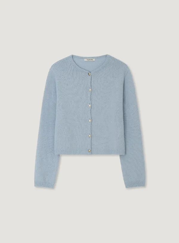 ERIN BOUCLE CARDIGAN_SKY BLUE