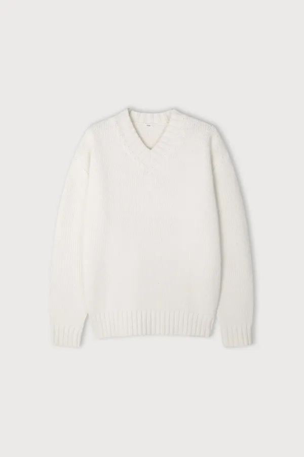 HEAVY V-NECK KNIT