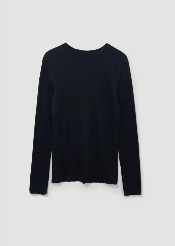Slubbed long sleeve (블랙)