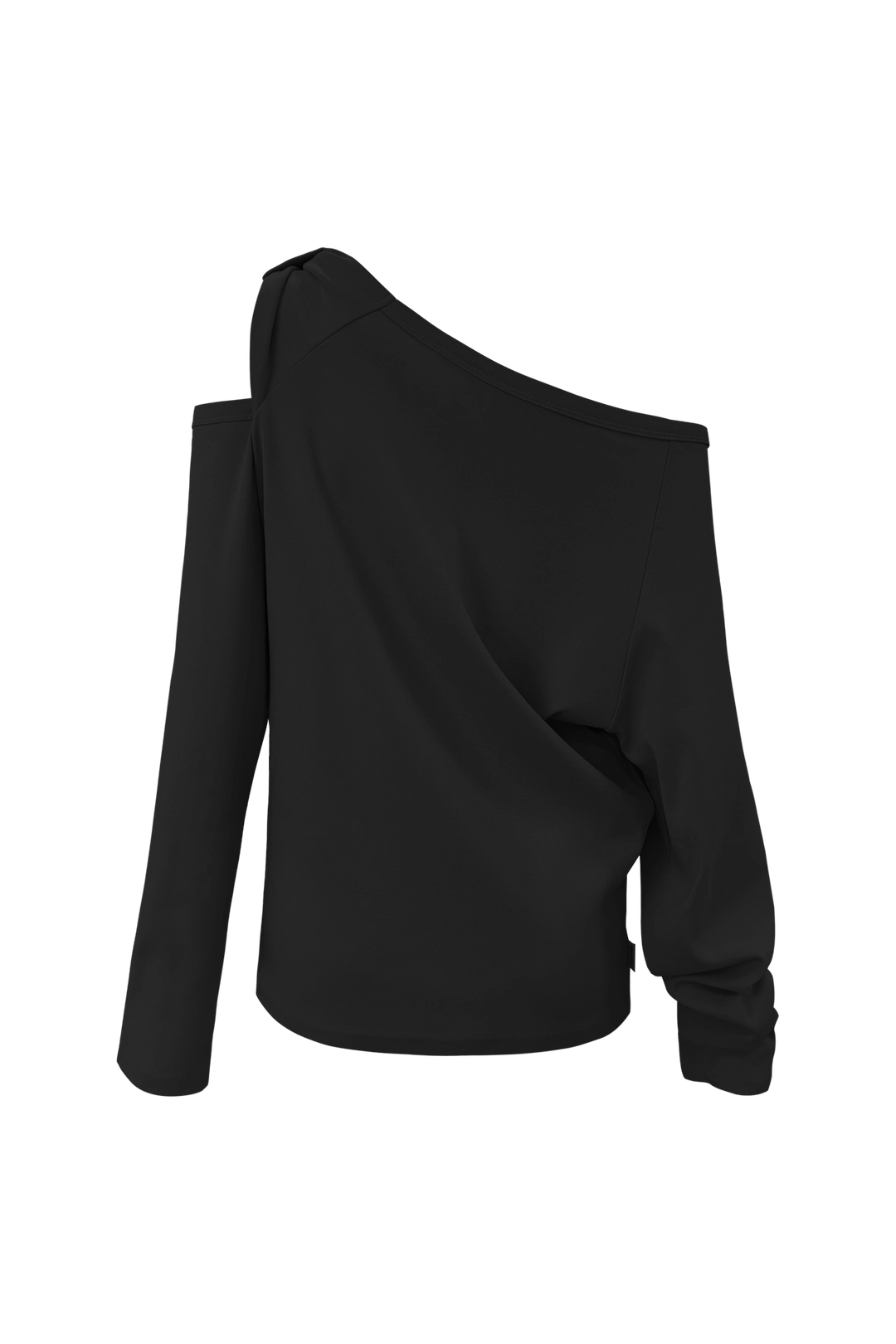 체메씨 BOW ONE-SHOULDER LONG SLEEVE (BLACK) 상품 이미지 3